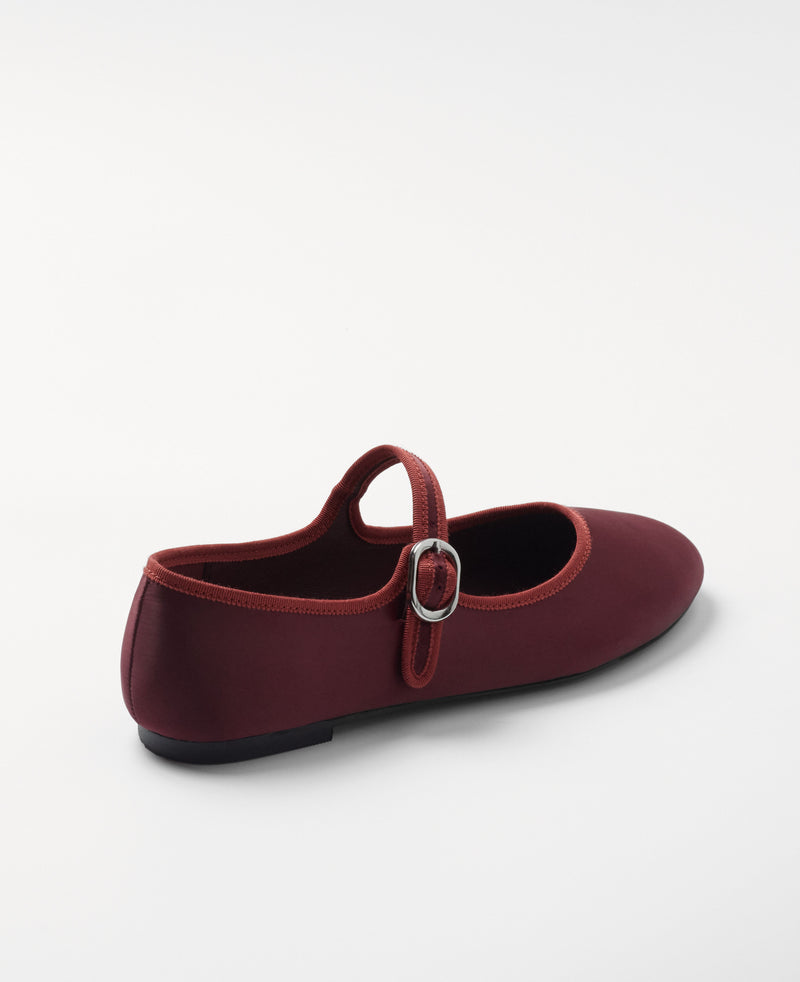 Mim shoes Zapato plano LIBE BURDEOS SATIN