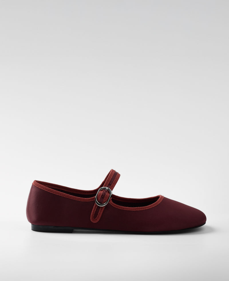 Mim shoes Zapato plano LIBE BURDEOS SATIN