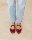 Mim shoes Zapato plano LIBE BURDEOS SATIN