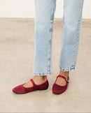 Mim shoes Zapato plano LIBE BURDEOS SATIN