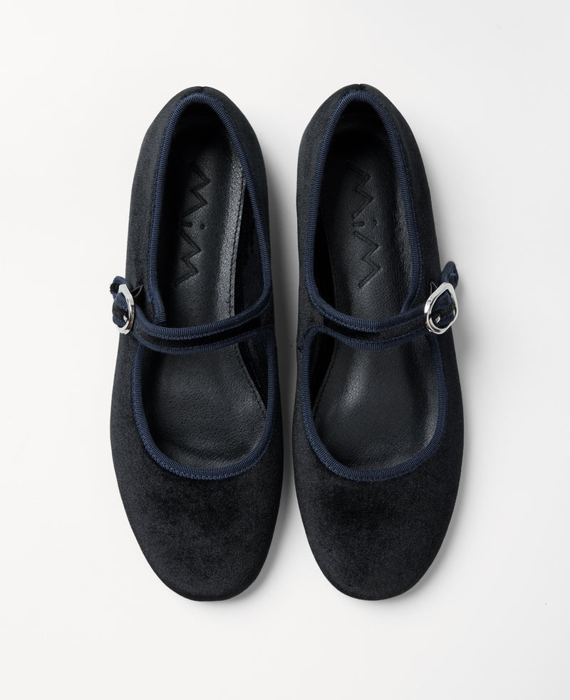 Mim shoes Zapato plano LIBE NEGRO VELVET