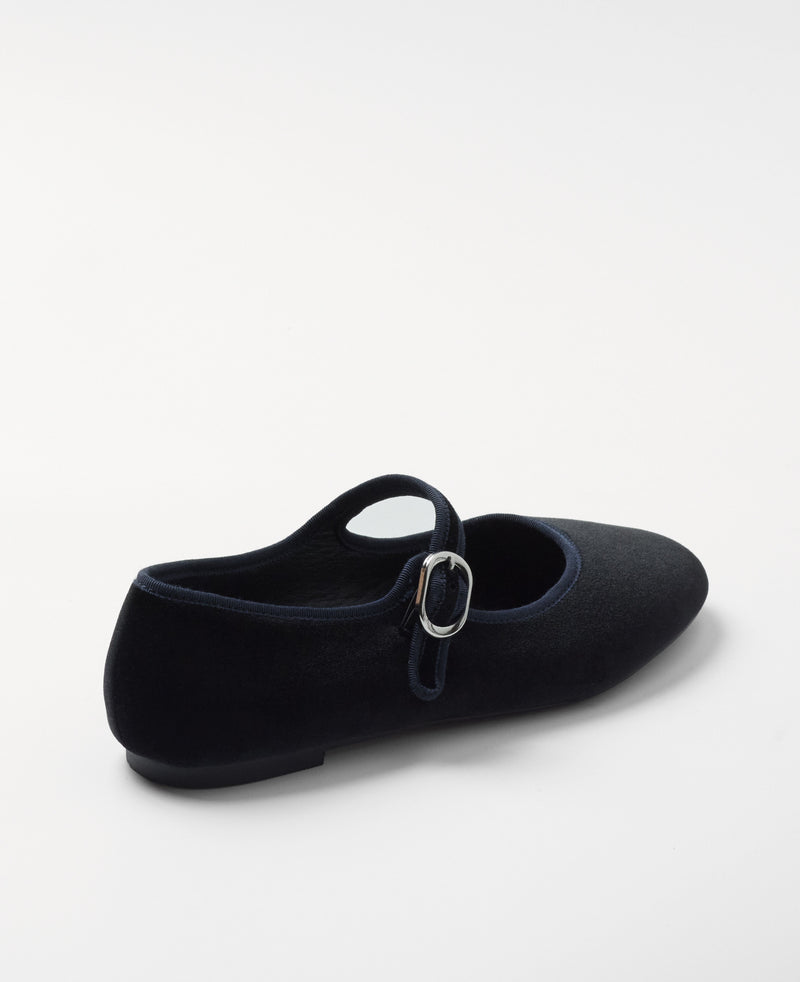 Mim shoes Zapato plano LIBE NEGRO VELVET