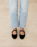 Mim shoes Zapato plano LIBE NEGRO VELVET