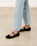 Mim shoes Zapato plano LIBE NEGRO VELVET