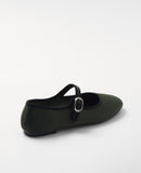 Mim zapatos Zapato plano LIBE OLIVA SATINADO