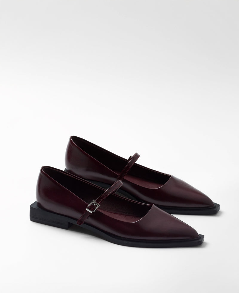 Mim shoes Zapato plano MAYFAIR BURDEOS