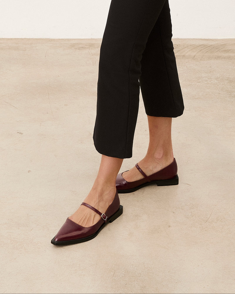 Mim shoes Zapato plano MAYFAIR BURDEOS
