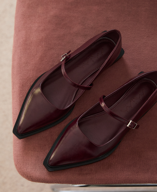 Mim shoes Zapato plano MAYFAIR BURDEOS