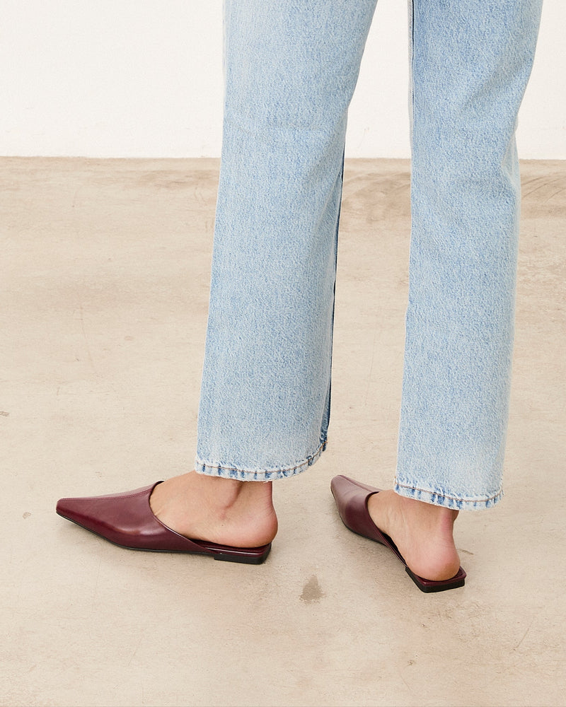 Mim shoes Zapato plano PASH BURDEOS