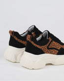 MIM Zapatilla MS39 W Black Leopard