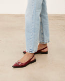 MIM Zapato plano MATT ROJO