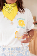 MINAKO Jaune - Foulard Charms