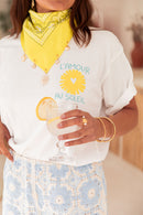 MINAKO Jaune - Foulard Charms