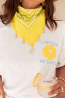 MINAKO Jaune - Foulard Charms