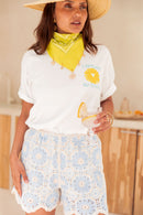 MINAKO Jaune - Foulard Charms