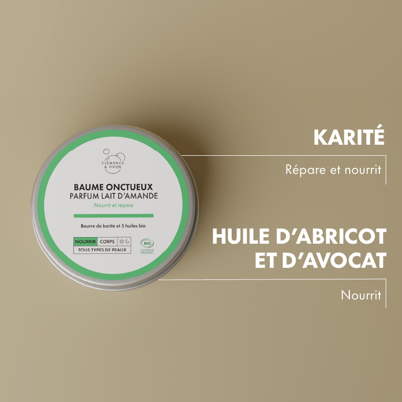 mini Baume onctueux parfum lait d'amande - Clémence & Vivien