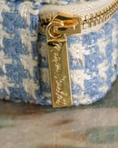 Marie Mini Houndstooth Travel Jewelry Box