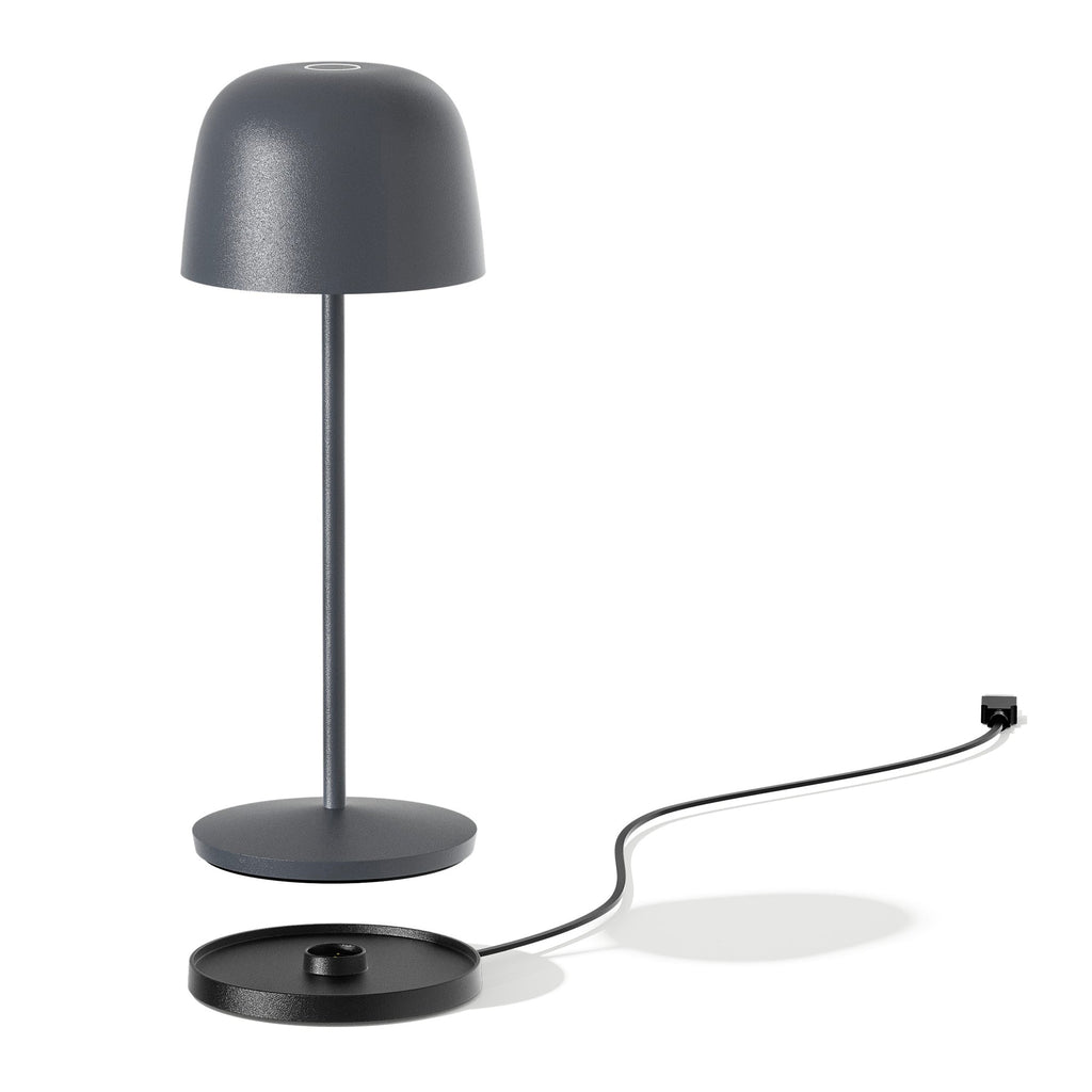 Sophia - Lampe De Table Sans Fil - Acier - Gris Anthracite