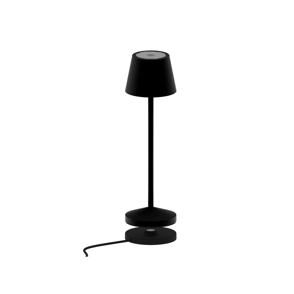 Emily - Lámpara de mesa inalámbrica - Acero - Negro