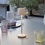 Emily - Lámpara de Mesa Inalámbrica - Acero - Beige