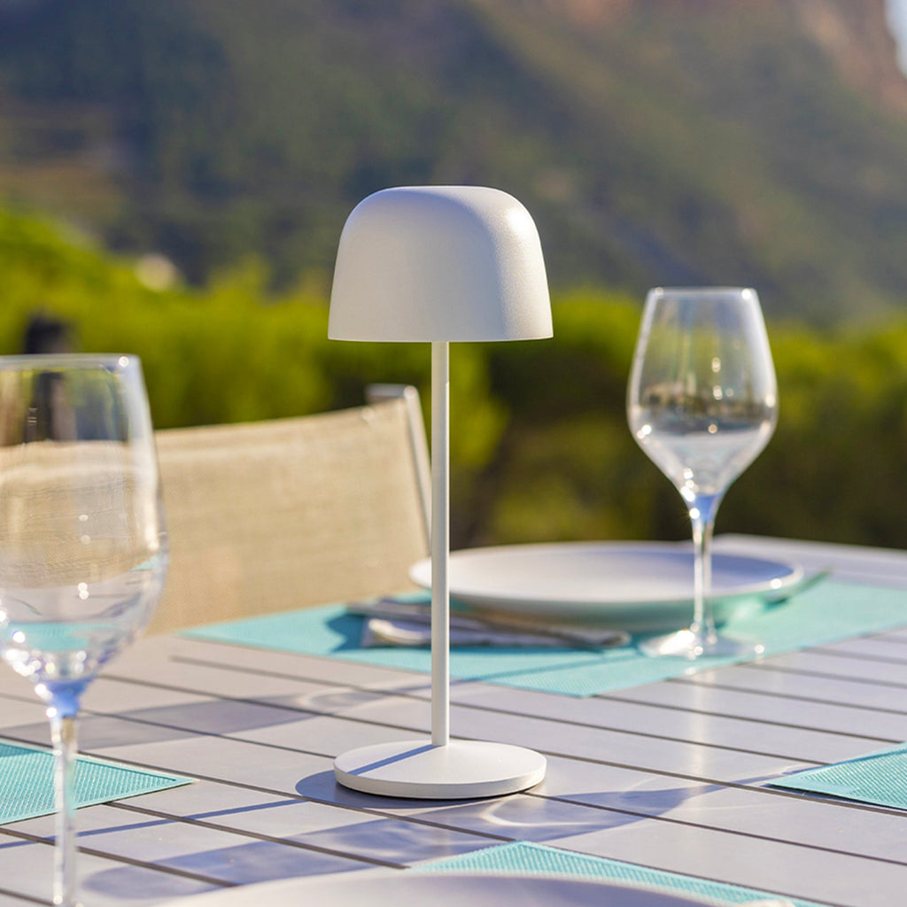Sophia - Lampe De Table Sans Fil - Acier - Blanc
