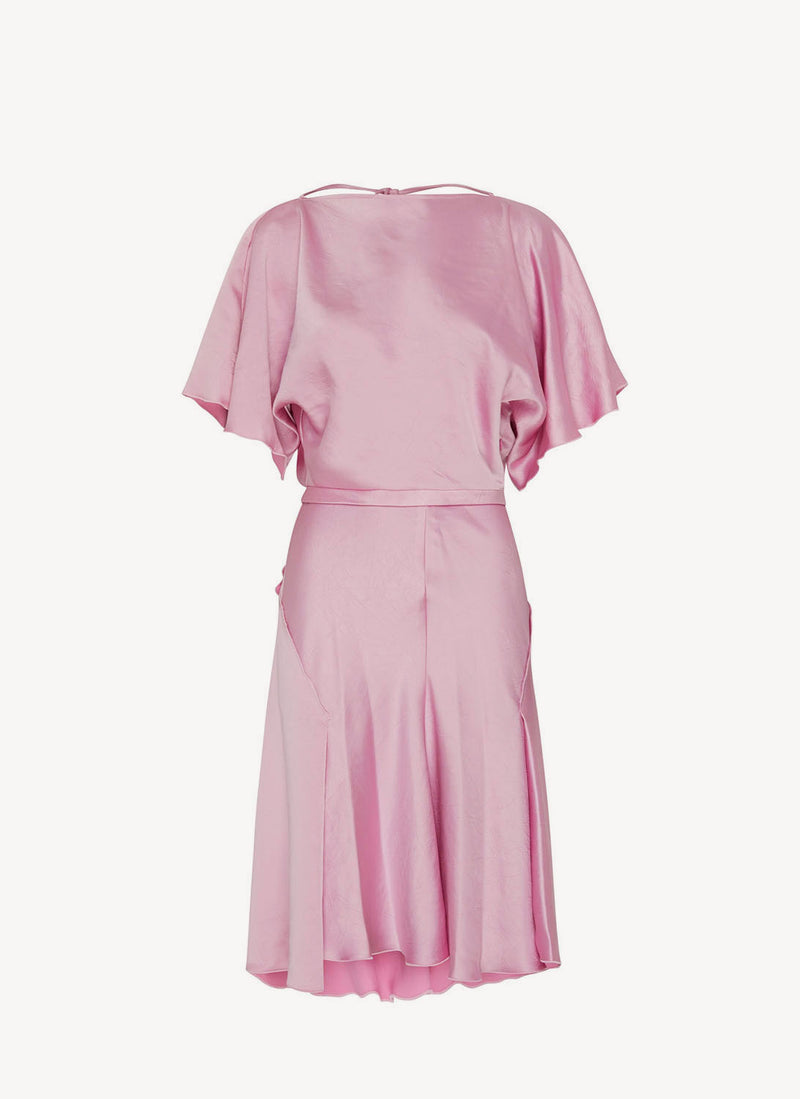 Victoria Beckham - Mini Robe À Découpes - Pink - Femme