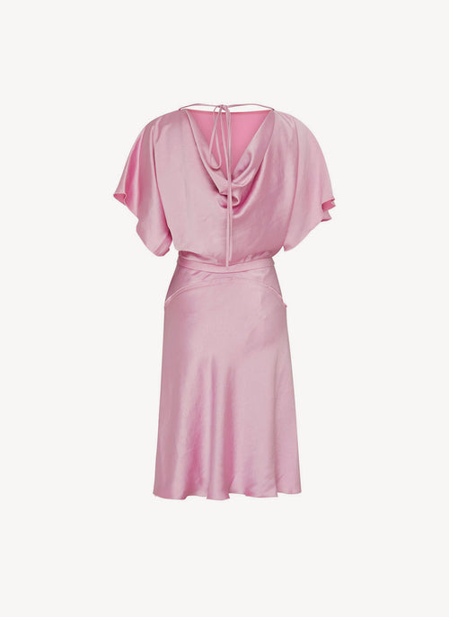 Victoria Beckham - Mini Robe À Découpes - Pink - Femme