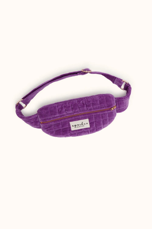 Sac Banane Kela "Velours" - Dahlia