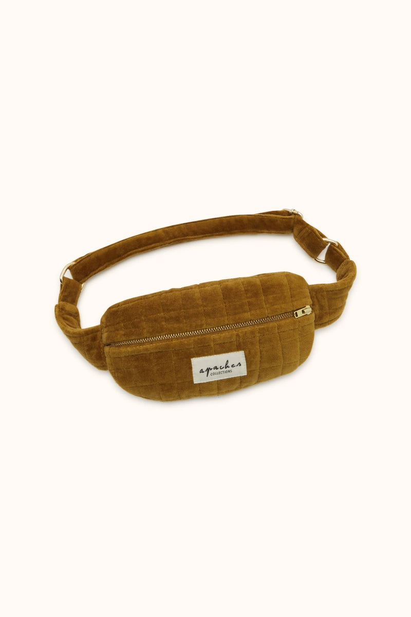 Sac Banane Kela "Velours" - Tapenade