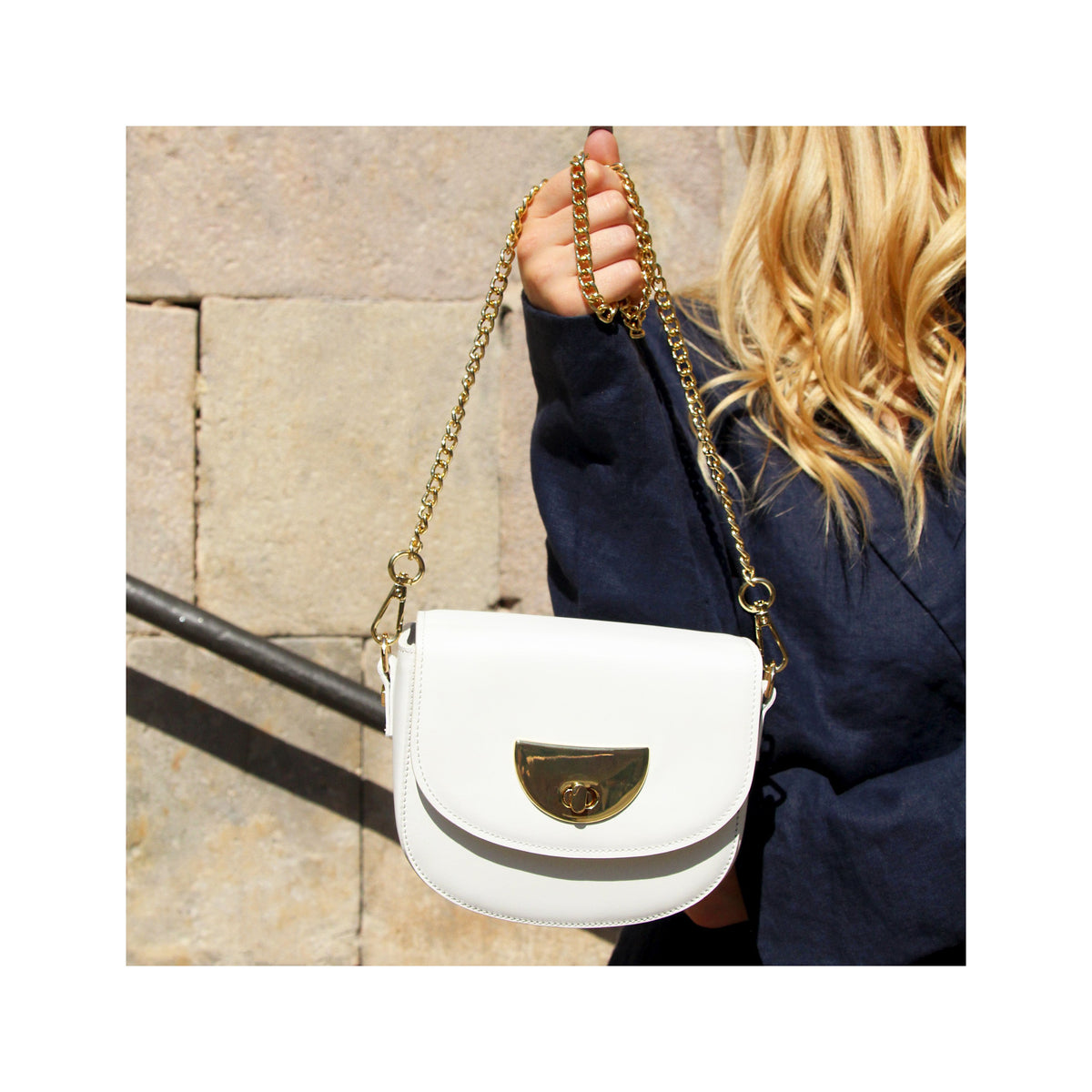 Mini Sac Cuir Blanc - Femme