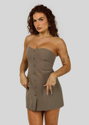 Robe Jagger Strapless Mini - Taupe