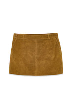 Jupe Mini Suede - Marron Moyen