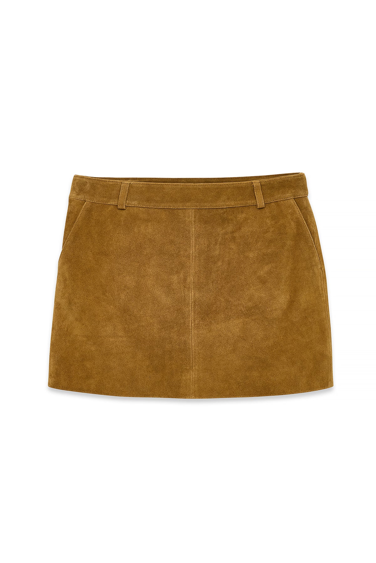 Jupe Mini Suede - Marron Moyen