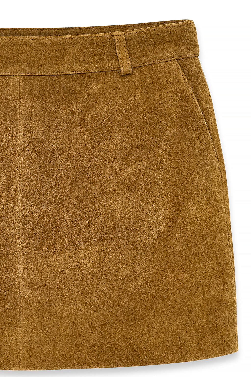 Jupe Mini Suede - Marron Moyen
