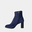 Bottines Ann Tuil Miniature - Velours Bleu Marine