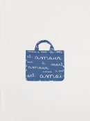 Mini cabas AMOUR jacquard denim