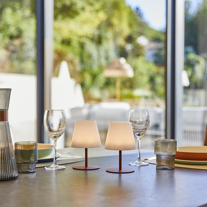 Cordless Table Lamp - Twins Terracota