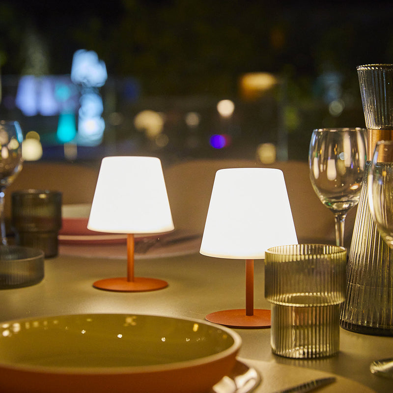 Cordless Table Lamp - Twins Terracota