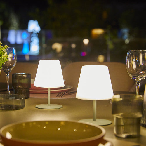 Lampe De Table Sans Fil - Twins Olive