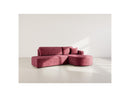 Miro - Convertible Corner Sofa With Box - 4 Seater - Textured Velvet - Plum