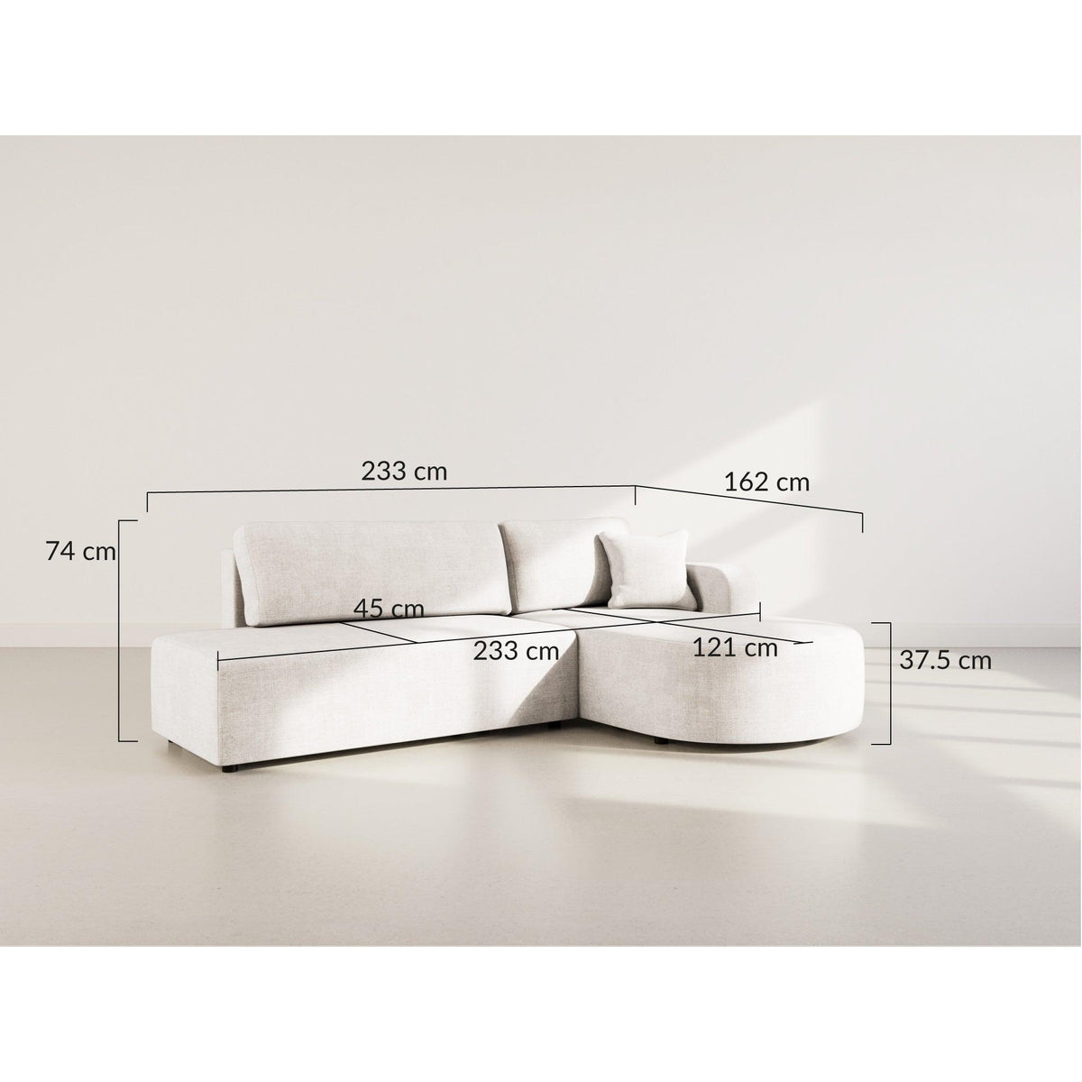Miro - Canapé D'Angle Convertible Avec Coffre - 4 Places - Velours Texturé - Prune