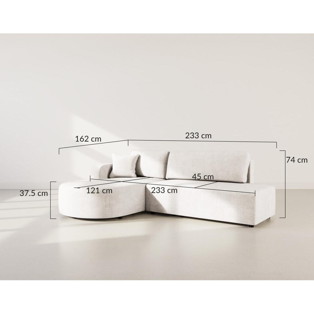 Miro - Canapé D'Angle Convertible Avec Coffre - 4 Places - Velours Texturé - Prune