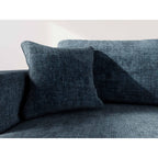 Miro - Convertible Corner Sofa with Storage - 4-Seater - Textured Velvet - Blue