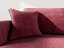 Miro - Convertible Corner Sofa With Box - 4 Seater - Textured Velvet - Plum