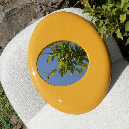 Vinta - Miroir 39 - Aluminium - Jaune