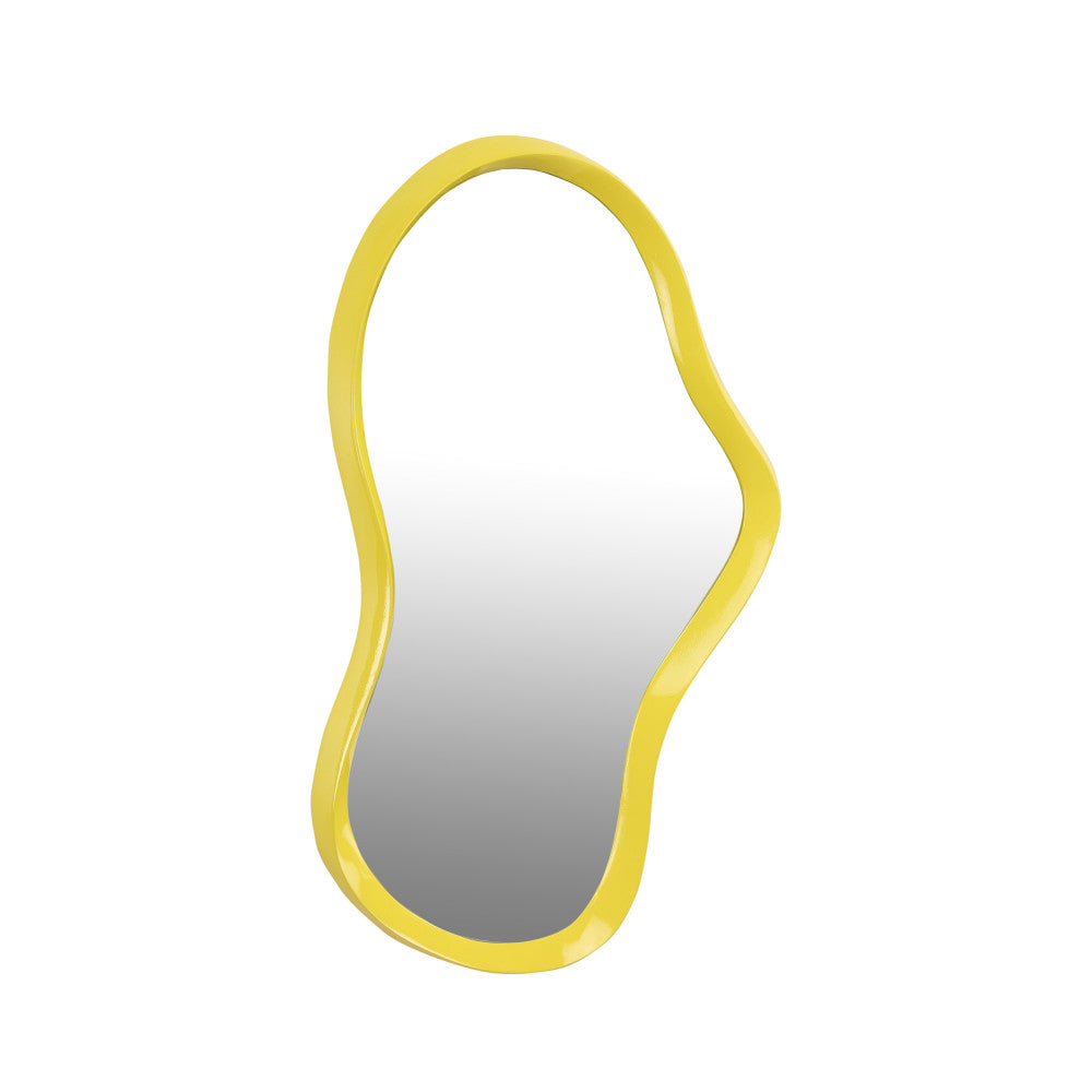 Parma - Miroir De Forme Organique - Jaune