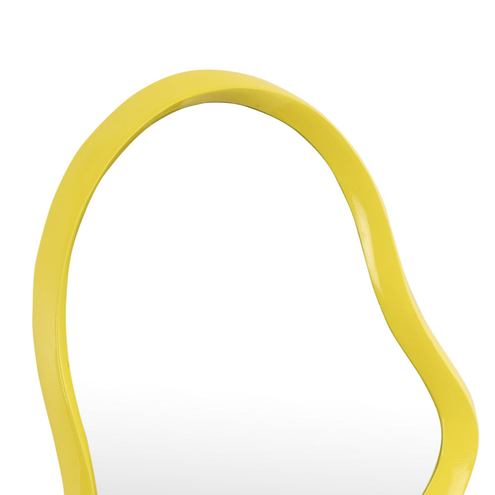 Parma - Miroir De Forme Organique - Jaune
