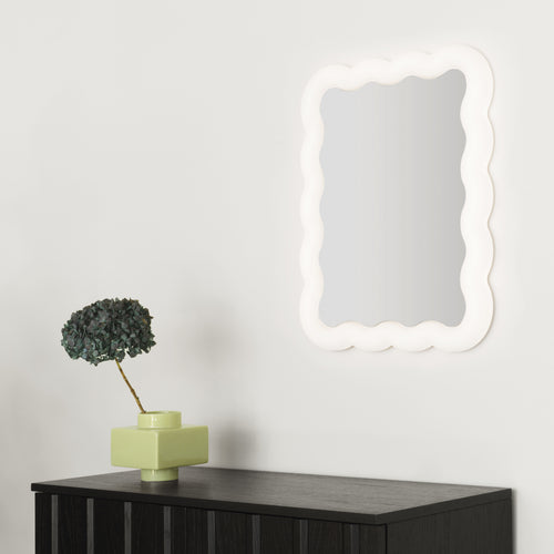 Illu - Miroir lumineux LED - 65 X 50 Cm - Blanc