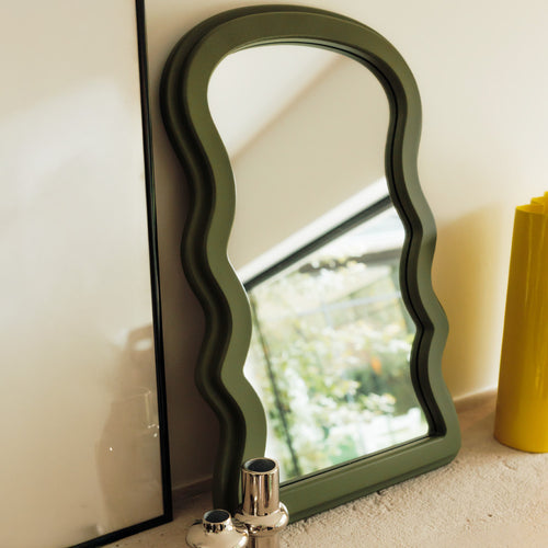 Dhermi - Miroir Organique - Vert olive