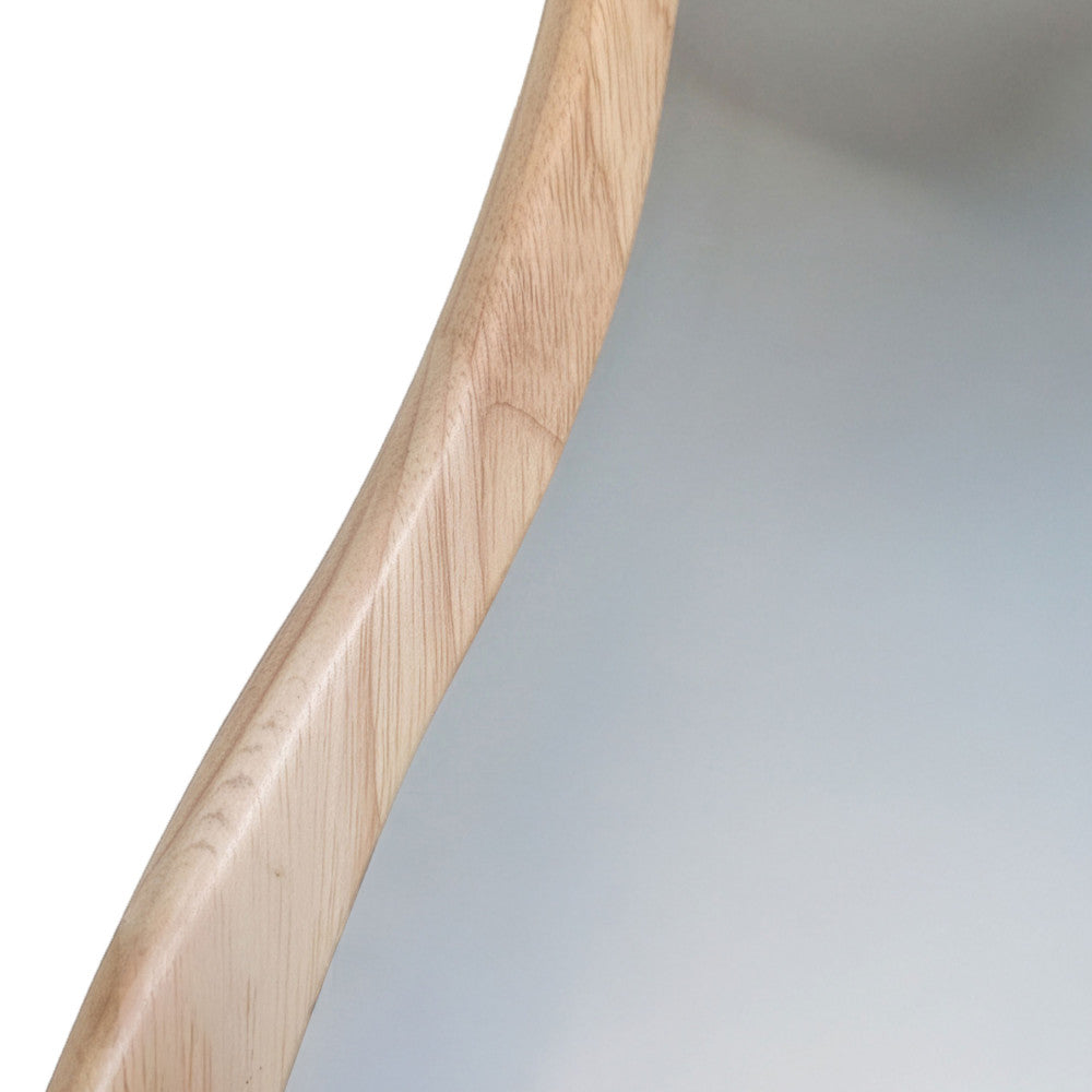Solea - Espejo Orgánico - Madera - Madera Clara